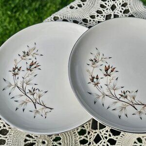 Taylor Smith Taylor 2 bread plates VTG Candlelight pattern vintage Versatile